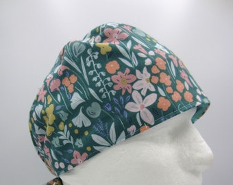 Wonderland - Small Unisex Tie-back Scrub Hat