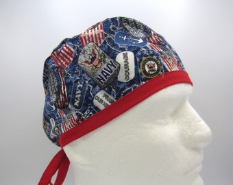 USA Navy - Men's Tie-back Surgical Scrub Hat