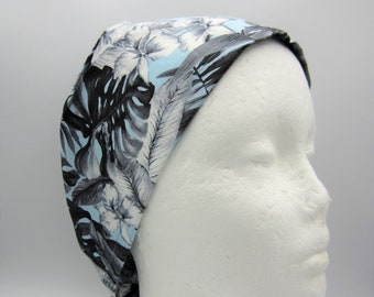 Tropics - Large Unisex Tie-back Surgical Scrub Hat