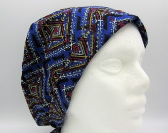 Blue Diamond Head - W Tie-back Surgical Scrub Hat