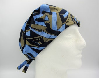 Rocky Mountains - Large Unisex Tie-back Surgical Scrub Hat