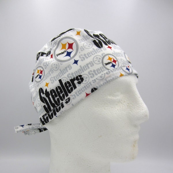 Steelers - Men's Tie-back Surgical Scrub Hat