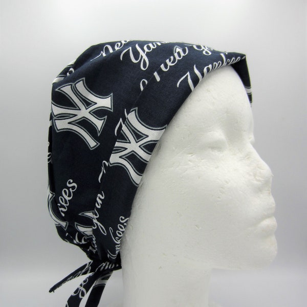 NY Yankees - Women's Tie-back Surgical Scrub Hat