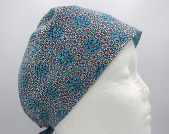 Daisy Girl - Small Unisex Tie-back Scrub Hat