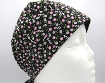 Petite Daisy - Small Unisex Tie-back Scrub Hat