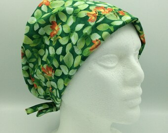 Fire Lily - Women's Tie-back Surgical Scrub Hat