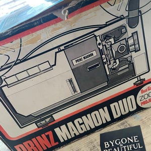 Vintage Prinz Magnon Duo 8mm & Super 8 Film Projector | Working Dual Gauge Movie Projector with Box | Retro Home Cinema
