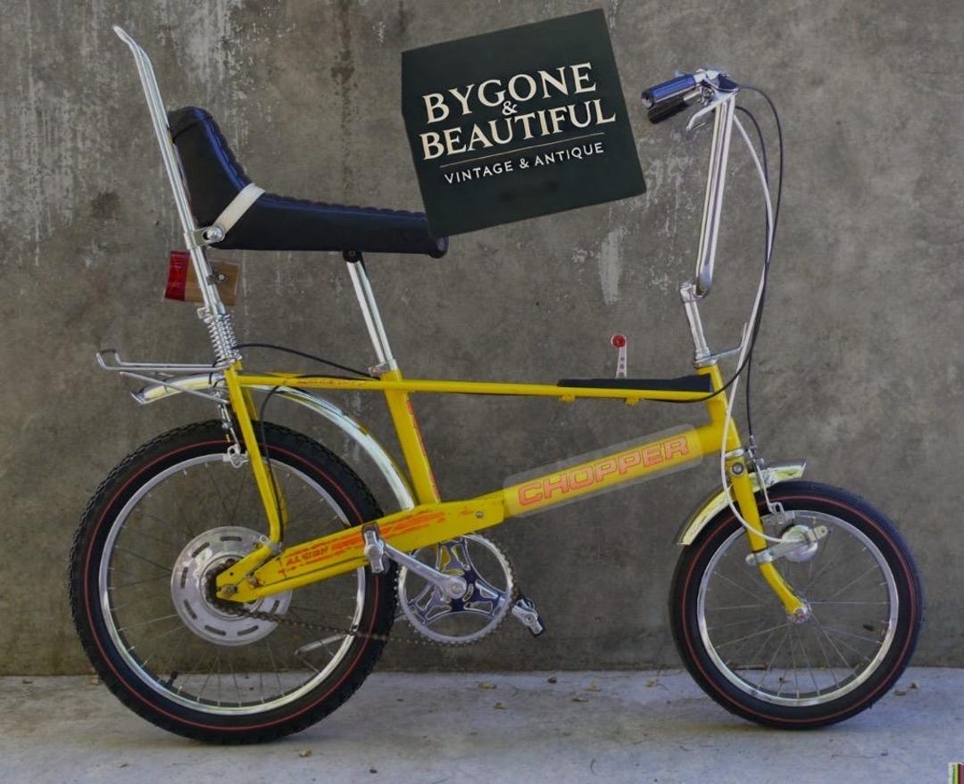 Bicicleta Raleigh Chopper MK2 vintage Icono clásico de los años