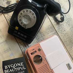 Vintage GPO Wählscheiben Telefon (Ponteland) & Miny Tonband Tonband - Retro Sammlerstücke