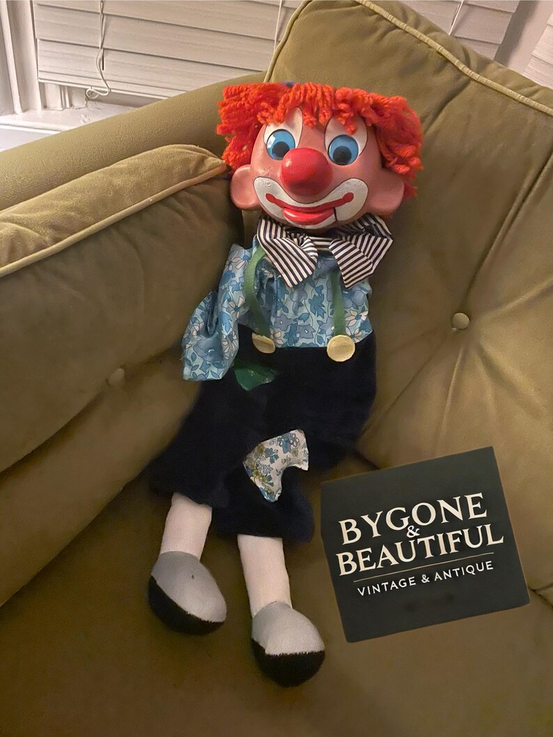 Couch Puppet Vintage Pelham Harris's Clown Ventriloquist Puppet – Handmade in ...