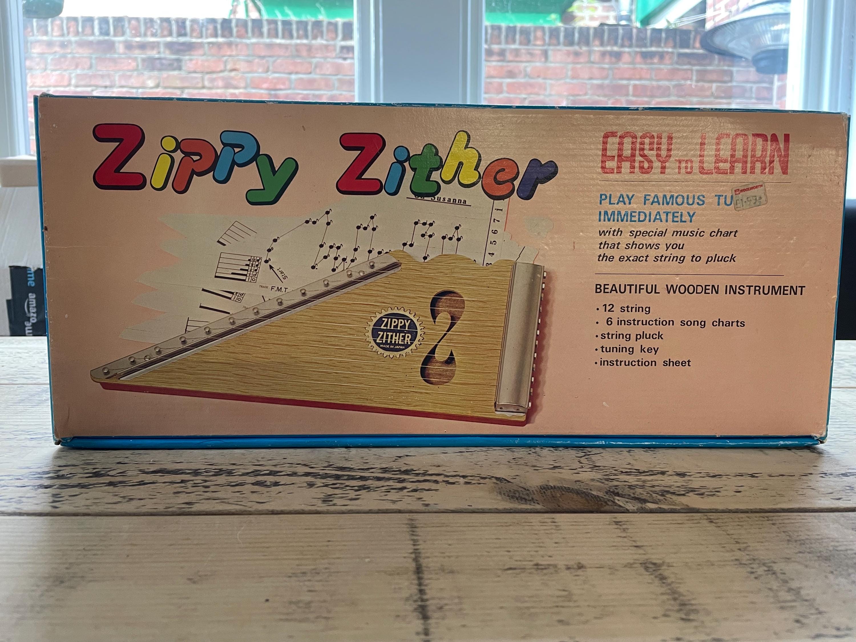 Vintage Zippy Zither - 12 String Musical Instrument With