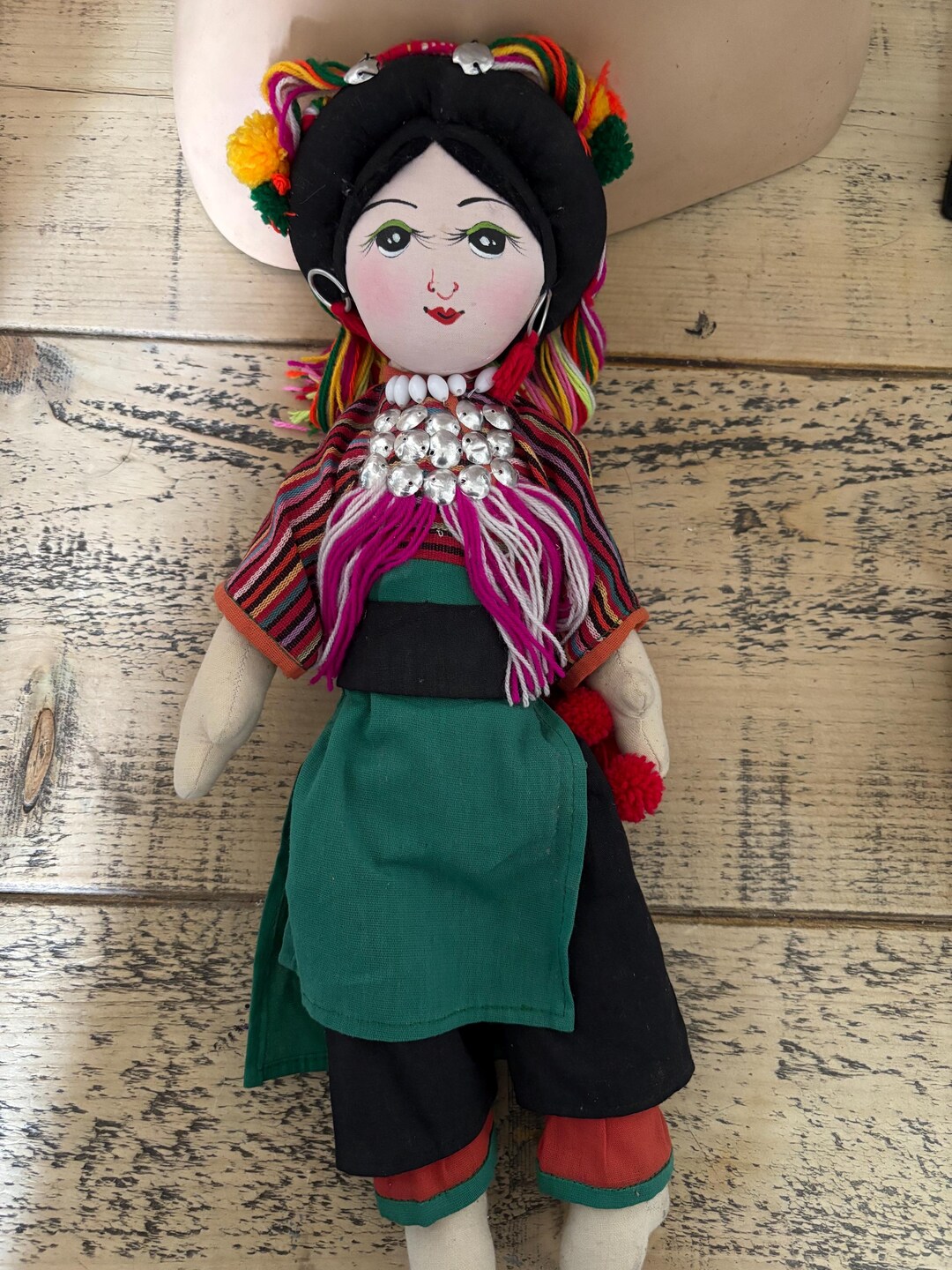 Vintage Peruvian Folk Doll Andean Traditional Cloth Doll Handmade ...
