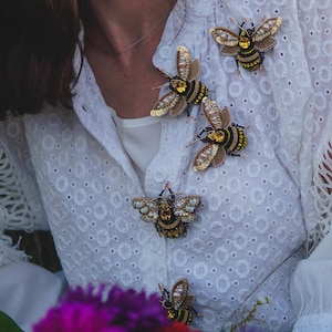 Set Di 6 Spille A Forma Di Libellula, Farfalla E Ape – Gioielli Con Cristalli Colorati Per Donna - 2