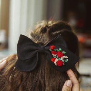 20 Colors Hair Bow, Linen Hair Bow, Floral Hair Bow, Back To School, Hair Bows For Girls, Gifts For Daughter, Little Girl Bows