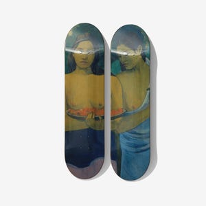 Gauguin Tahitian Women Skateboard Deck Art: Modern Wall Decor, Set of 2