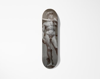 Tabla de skate con la estatua de David – Monopatín artístico para exhibir en la pared