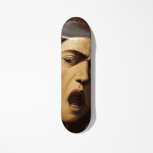 Caravaggio Medusa Skateboard Wall Art: Modern Home Decor