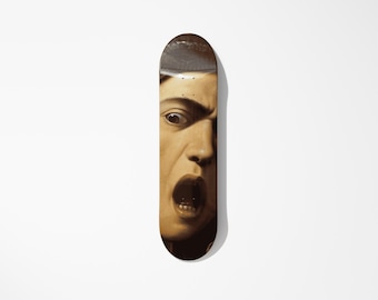 Caravaggio Medusa Skateboard Wall Art: Modern Home Decor