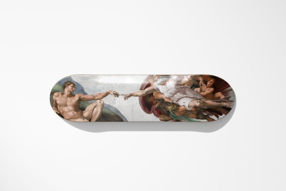 Skateboard-Kunstsammlung mit professionellen Renaissance-Reproduktionen und Druck in Museumsqualität