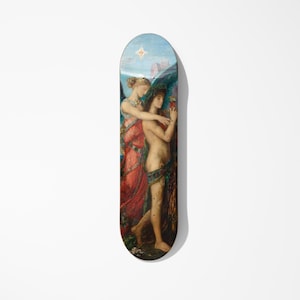 Gustave Moreau Skateboard Deck Art: Hesiod and the Muse