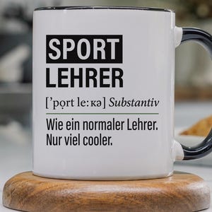 Sportlehrer Geschenk, Tasse für Sport Lehrer, Sport Unterricht Witz , Kaffeetasse Geschenkidee Lehrer, Kaffeebecher Lehramt Schule