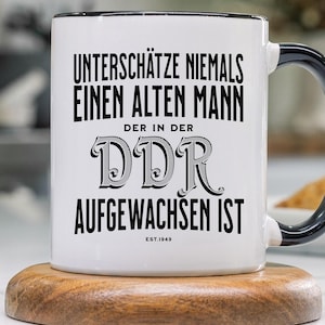 Ddr opa tasse, kaffeetasse geschenk männer ostdeutschland ossi, ddr kaffeetasse geschenk für kinder der deutsche demokratische republik.