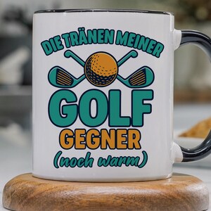 Golf Tasse Personalisierte Tränen noch warm lustiger Spruch Geschenkidee Golfen Kaffeetasse Geschenk für Golfer Kaffeebecher Witz Humor