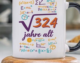 18. Geburtstag Kaffeetasse Mit Spruch – „18 Ab Jetzt Erwachsen“, 340 Ml, Spülmaschinenfest