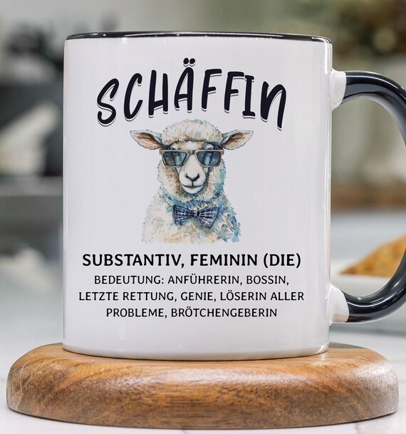 Tasse Chefin Geschenke Lustig: Schäffin, Frauen Becher, Spruch Führungskraft Kaffeebecher Geschenkidee, Kaffeetasse Beförderung Vorgesetzte
