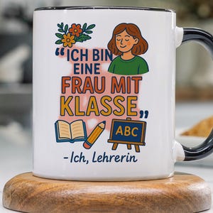 Lehrerin Tasse lustig, Geschenke für Lehrerinnen, Lehrerin Geschenk Becher Abschluss Abschied, Schule Lehramt Kaffeetasse Kaffeebecher