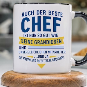 Chef Tasse, Geschenke für den Chef Boss Becher, Unvergessliche Mitarbeiter, Kaffeetasse Chef Geschenkidee, Geburtstag Abschied Chef