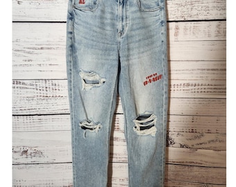 American Eagle Tony The tiger Collab Size 2 Short Blue Jeans