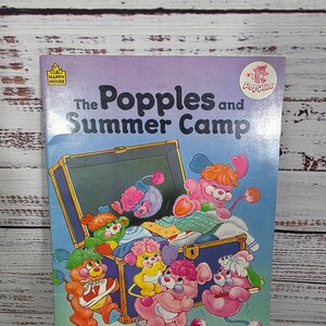VTG 1987 Random House The Popples and Summer Camp Children's Paperback