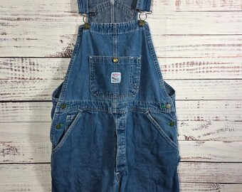 Vintage Pointer Brand Denim Overalls Made in USA Workwear
