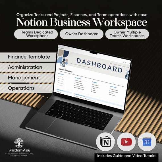 Notion workspace with job loss recovery templates photo