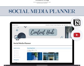 Mall för sociala medier-planerare | Innehållskalender och inläggsschemaläggare | Marknadsföringsinstrumentpanel | Annonsspårning | Innehållsstrategisystem