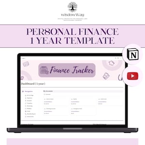 Notion Finance Tracker: Budget & Expense Planner (Digital Download