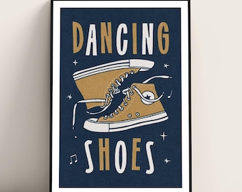 Dancing Shoes art print poster