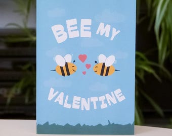 Bee My Valentine Greeting Card
