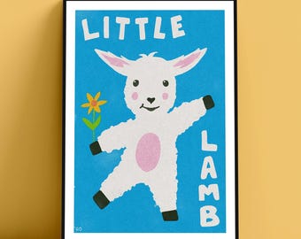 Little Lamb — art print poster