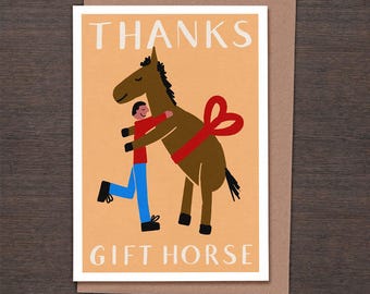 Thank You Gift Horse Card