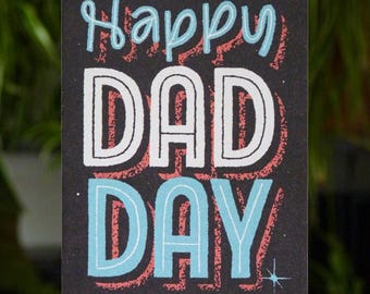 Happy Dad Day Father's Day Greeting Card