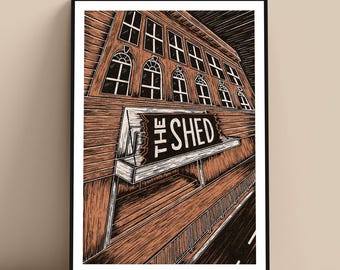 The Shed Glasgow Shawlands Art Print Poster