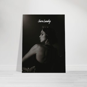 Sara Landry DJ Poster – Framed Techno Rave Art Print | Dark Industrial Aesthetic Wall Decor for Music Lovers
