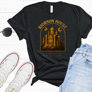Xaden Riorson House Comfort Colors Shirt, Bookish Gifts, Iron Flame Shirt, Dragon Rider 2-Sided Shirt, Violet Sorrengail