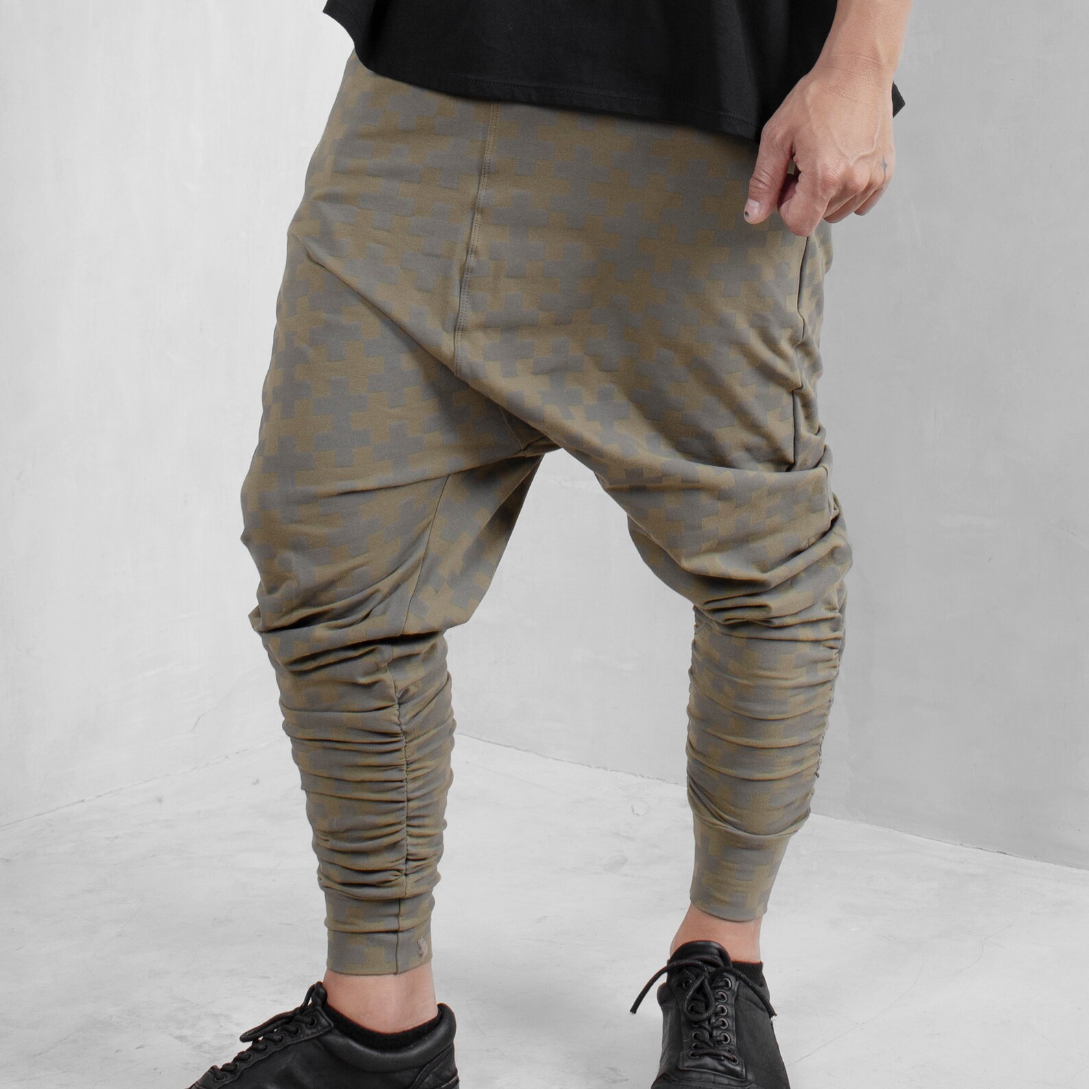 Mens Low Crotch Pants Drop Crotch Pants Mens Baggy Pants Etsy