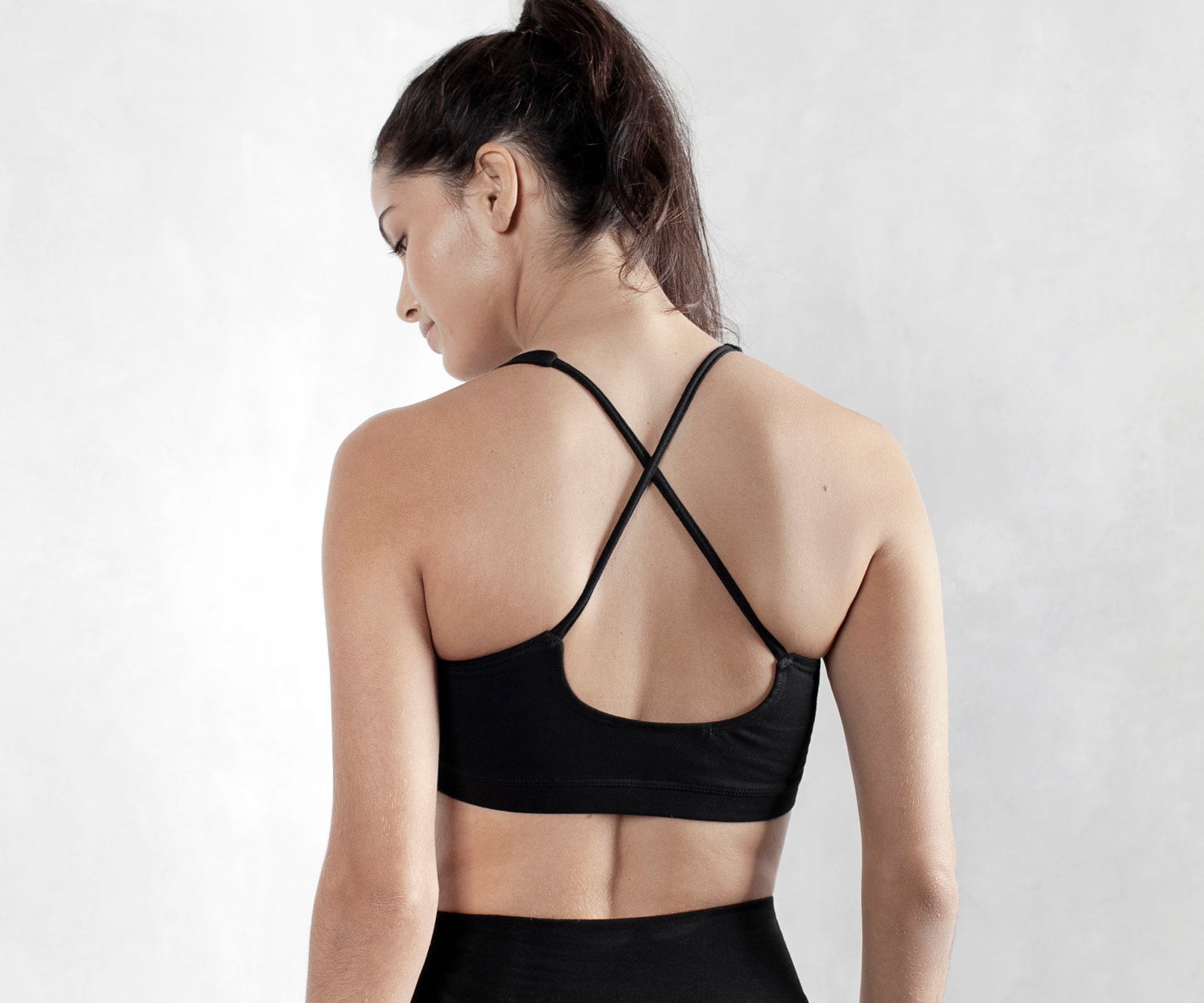 Black Sports Bra Organic Cotton Yoga Bra Organic Cotton Etsy Australia