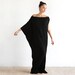 Black Kaftan Dress, Beach Kaftan, Maxi Dress, Boho Dress, Black Long Dress, Black Kaftan, Kaftan, Maternity Dress, Asymmetric Dress