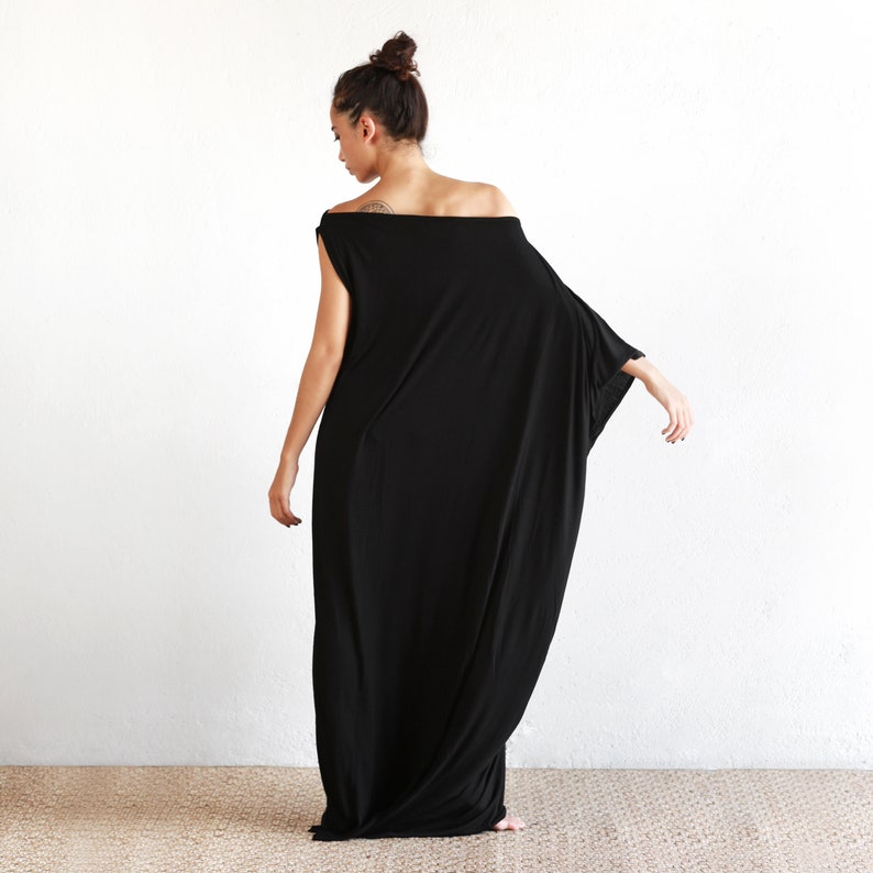 Black Kaftan Dress Beach Kaftan Maxi Dress Boho Dress - Etsy