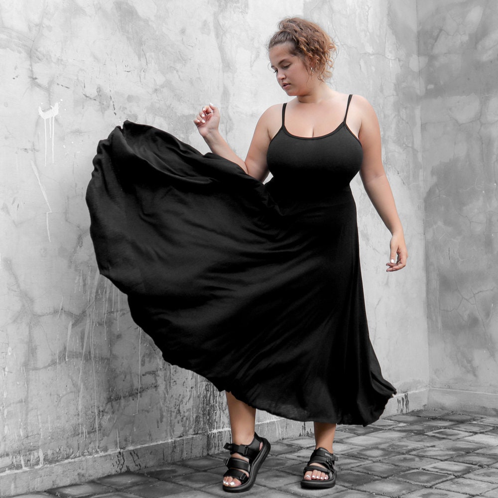 Plus Size Long Skirt Full Circle Skirt Plus Size Skirt Etsy